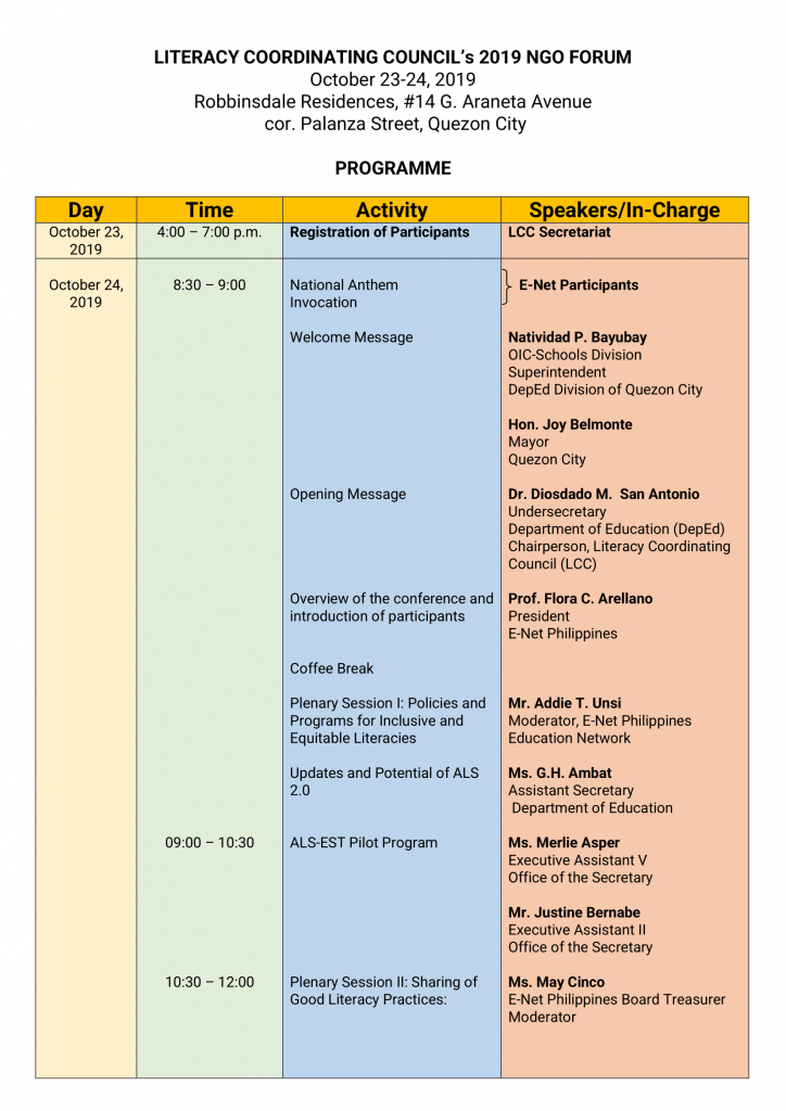 NGO Forum 2019-Program Revised-1